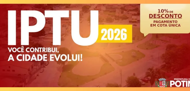 Começa entrega dos carnês de IPTU 2026