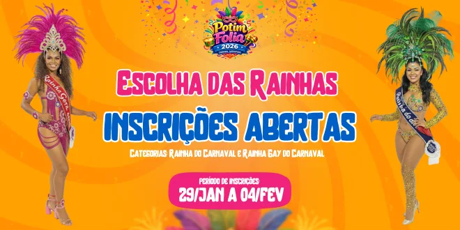 Abertas inscrições para Rainha do Carnaval
