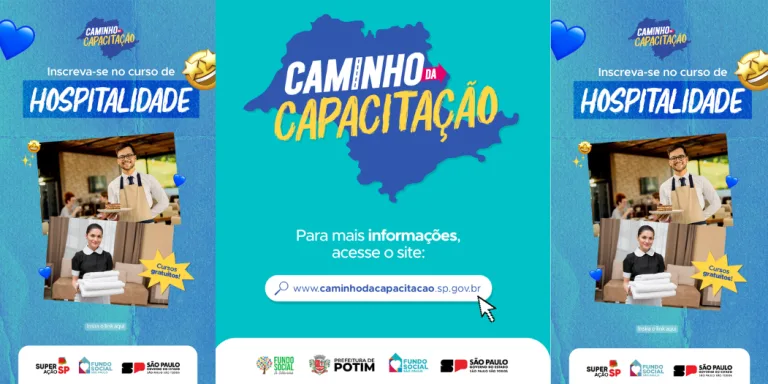 Potim abre inscrições para cursos gratuitos de qualificação profissional do Caminho da Capacitação