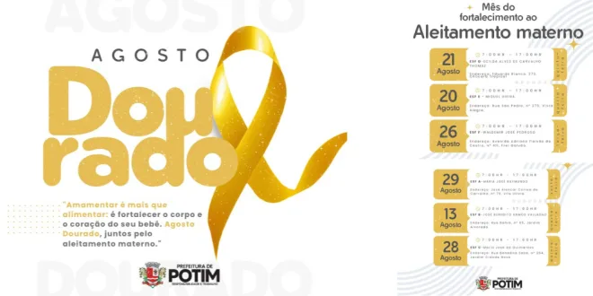 Agosto Dourado 2025 em Potim