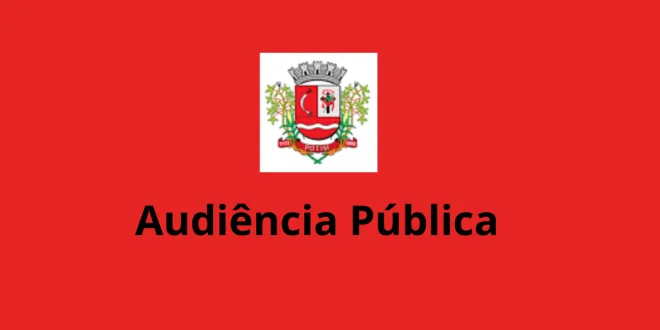 Edital de realização de audiência pública serviços de saúde
