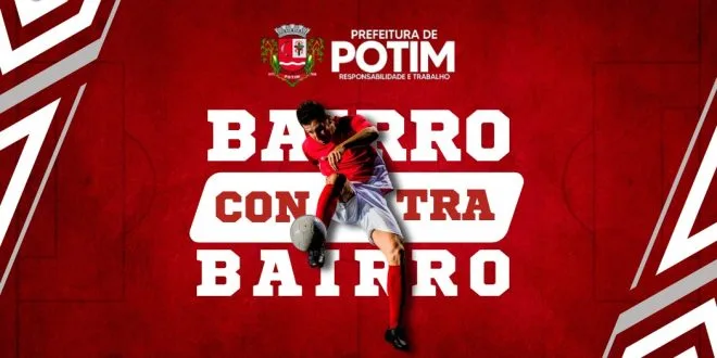 Campeonato Bairro x Bairro começa neste sábado em Potim