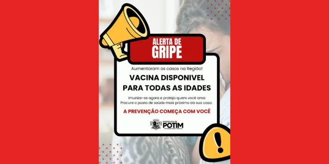 Cresce número de casos de gripe em Potim