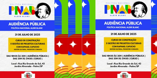 Audiência Pública e Curso sobre Lei Aldir Blanc