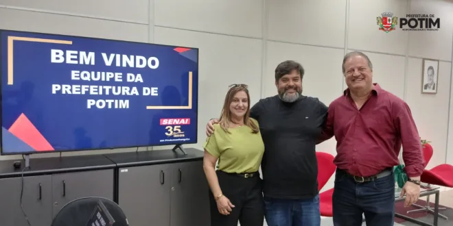 Fundo Social de Potim busca parceria com SENAI para capacitação de jovens