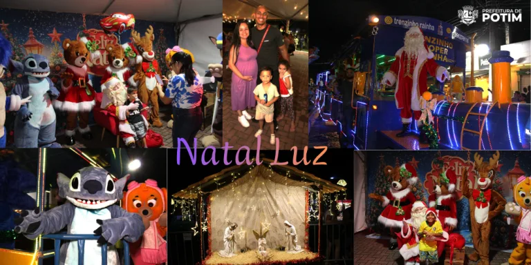Natal Luz reúne famílias e anima cidade de Potim