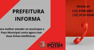 Paço Municipal tem novo número de telefone