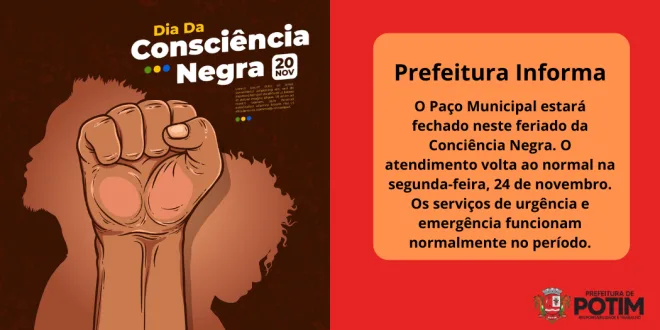 Paço Municipal fechado durante feriado