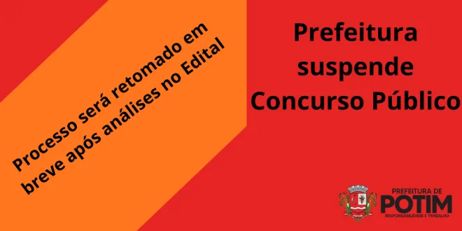 Prefeitura suspende concurso público